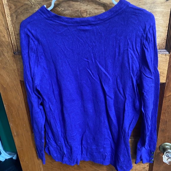 Talbots purple sweater size Petite Large - Picture 1 of 2
